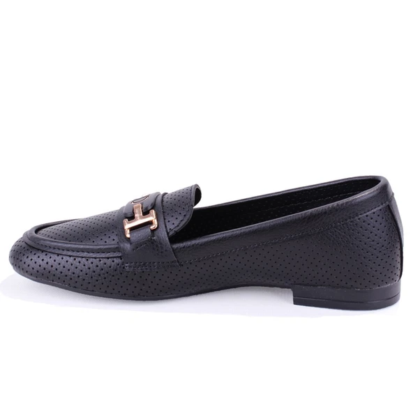 Dagoster DZA07-1181122 Siyah Günlük Babet Kadın Ayakkabı - 3