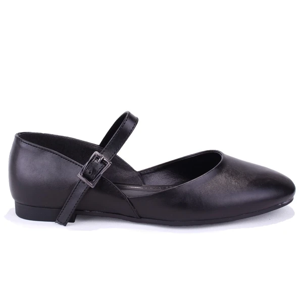 Dagoster DZA07-8692100 Siyah Günlük Kadın Babet Ayakkabı - 2