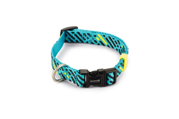 Beeztees Köpek Tasması, Turkuaz, 26-40cm, 15mm