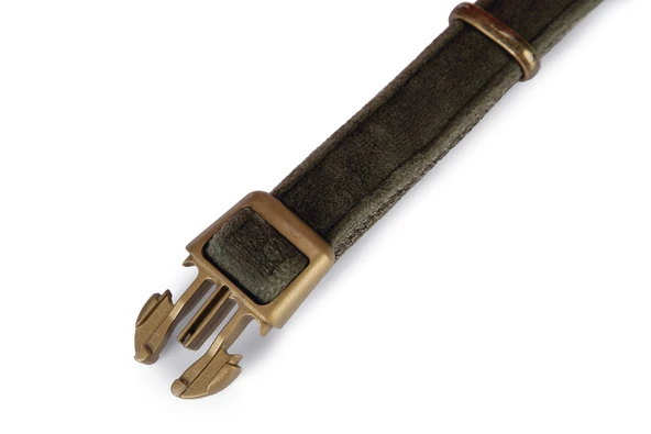 Beeztees DBL Köpek Tasması, Kadife, Nefti, 48-70cm, 25mm - Resim 3