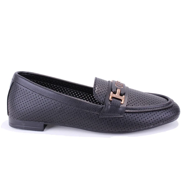 Dagoster DZA07-1181122 Siyah Günlük Babet Kadın Ayakkabı - 2