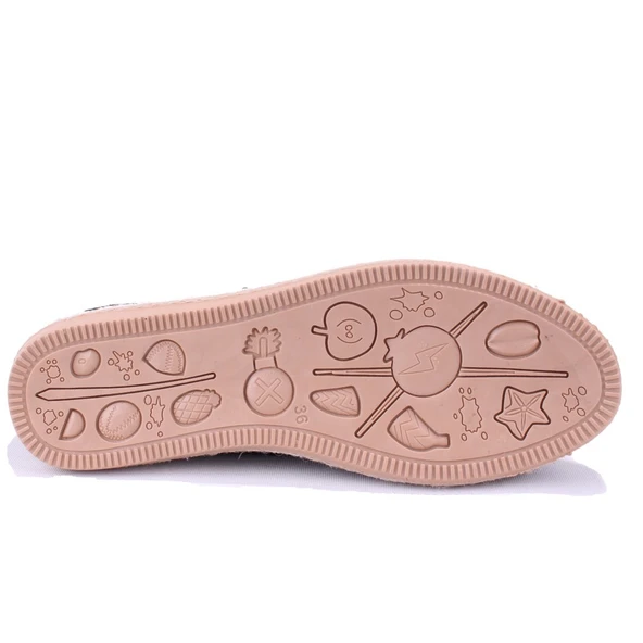 Dagoster DZA07-1155312 Siyah Triko Günlük Babet Kadın Ayakkabı - 4