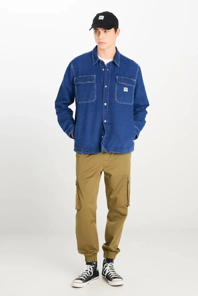 Lee Workwear Denim Erkek Gömlek L68D5556591 - 3