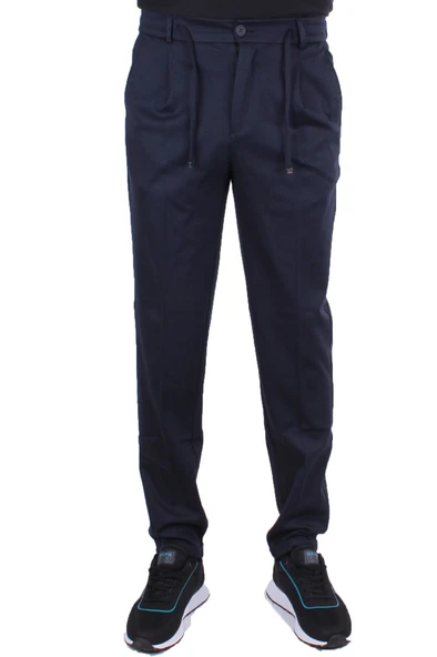 Dagoster DMG23-611275 Lacivert Normal Bel Double Paça Flota Cepli Erkek Pantolon - 2