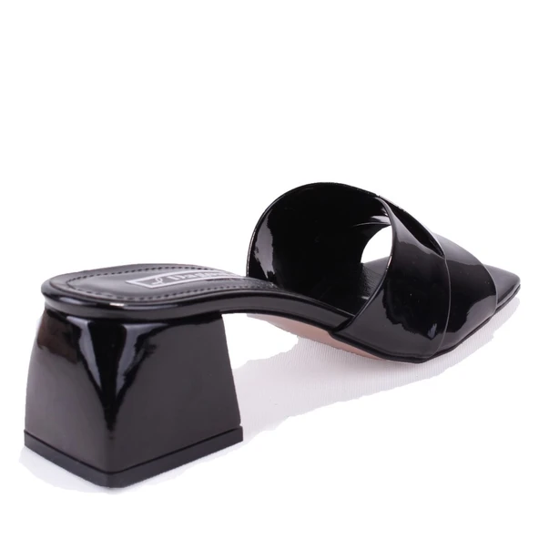 Dagoster DZA07-9321060 Siyah Klasik Topuklu Kadın Terlik - 4