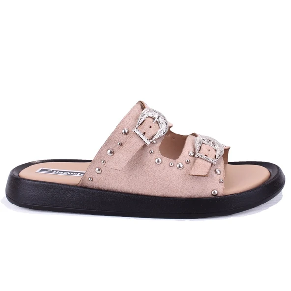 Dagoster DZA07-1290804 Nut Süet Ortopedik Günlük Spor Kadın Terlik - 2