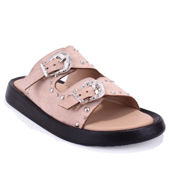 Dagoster DZA07-1290804 Nut Süet Ortopedik Günlük Spor Kadın Terlik