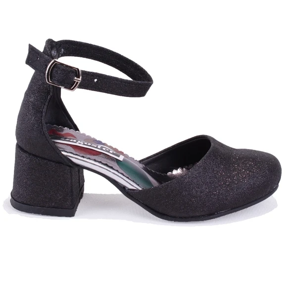 Dagoster DJA76-YB101KY Siyah Ortopedik  Kız Çocuk Abiye Ayakkabı - Resim 2