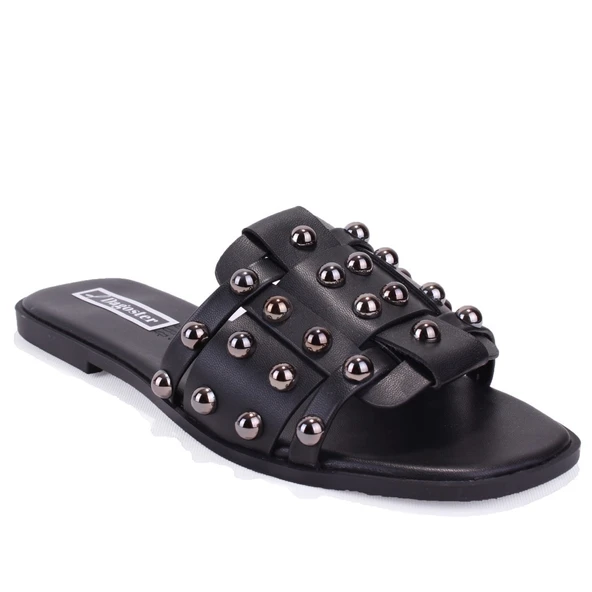 Dagoster DZA07-998005 Siyah Düz Spor Kadın Terlik