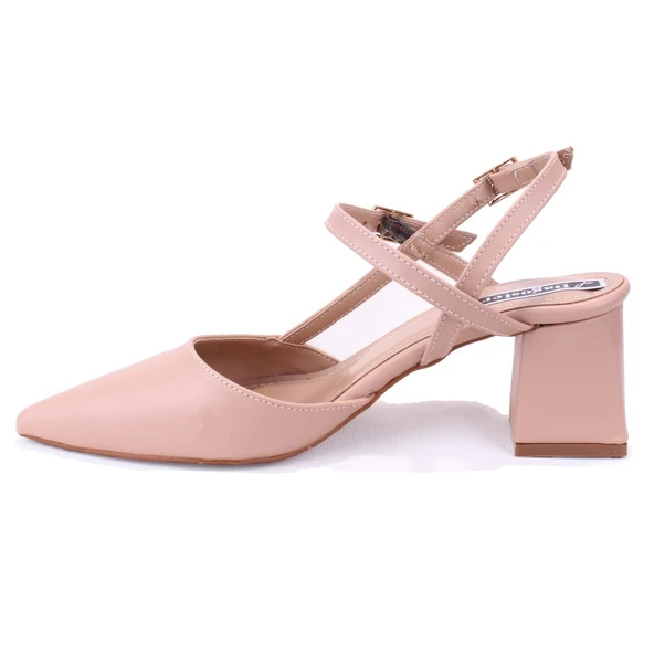 Dagoster DZA07-1296100 Ten Klasik Topuklu Kadın Ayakkabı - 3