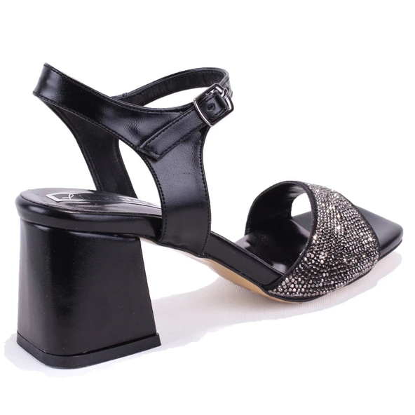 Dagoster DZA07-3371040 Siyah Klasik Topuklu Kadın Ayakkabı - 4