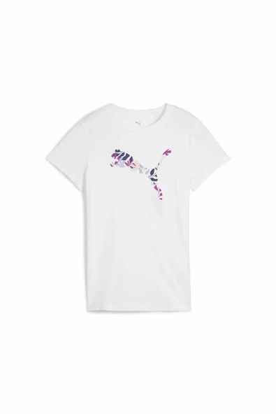 Puma Graphıcs Floral Cat Logo Kadın Tişört 68508102