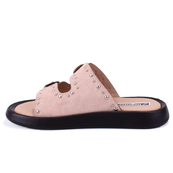 Dagoster DZA07-1290804 Nut Süet Ortopedik Günlük Spor Kadın Terlik - 3