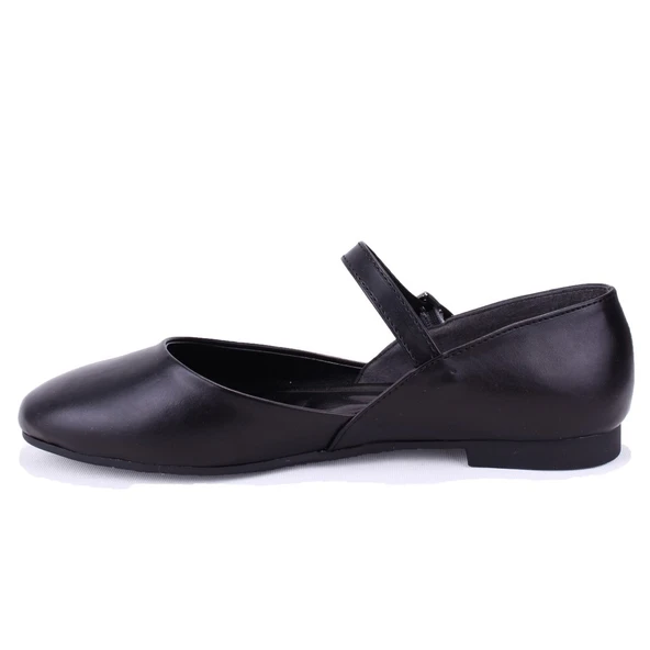 Dagoster DZA07-8692100 Siyah Günlük Kadın Babet Ayakkabı - 3