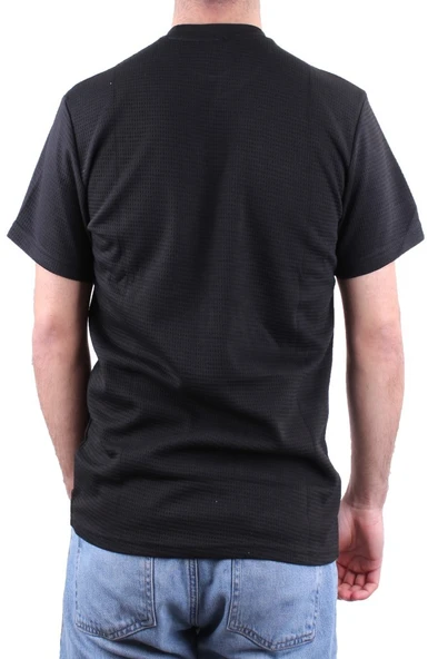 Dagoster DMG23-211520 Siyah Günlük Bisiklet Yaka Erkek Tişört - 4
