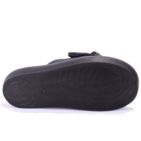 Dagoster DZA07-889033 Siyah Ortopedik Günlük Spor Kadın Terlik - 4