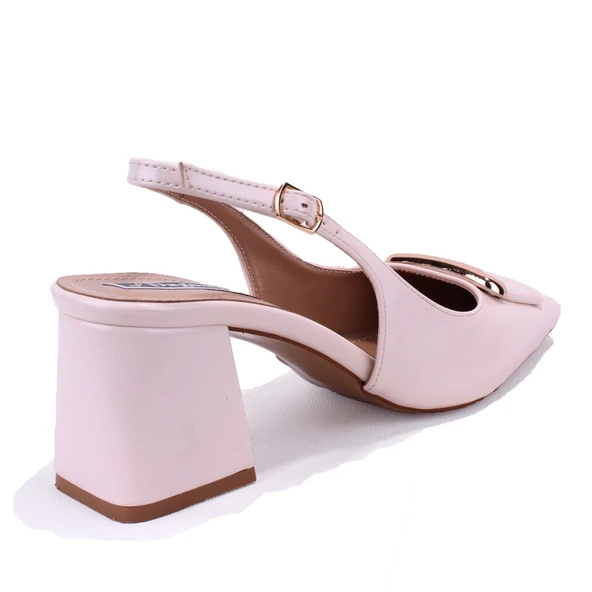 Dagoster DZA07-11363017 Ten Rugan Klasik Topuklu Kadın Ayakkabı - 4