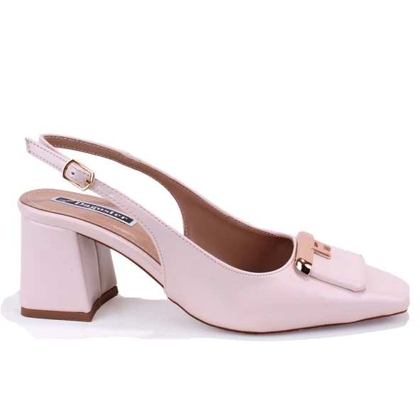 Dagoster DZA07-11363017 Ten Rugan Klasik Topuklu Kadın Ayakkabı - 2