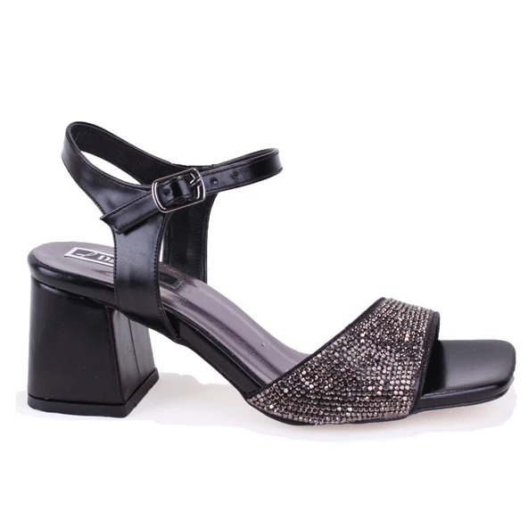 Dagoster DZA07-3371040 Siyah Klasik Topuklu Kadın Ayakkabı - 2