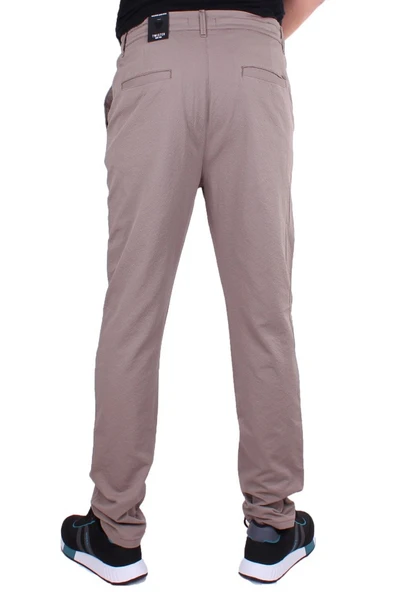 Twister Crespo 794 Vizon Normal Bel Dar Paça Erkek Kanvas Pantolon - 4