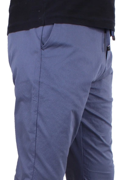 Twister Crespo 794 Koyu Mavi Normal Bel Dar Paça Erkek Kanvas Pantolon - 3