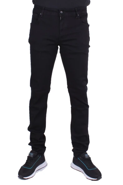 Twister Panama 731-01 Siyah Düşük Bel Dar Paça Erkek Jeans Pantolon - 2