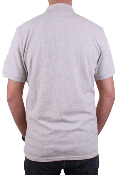 Twister 2288 Gri Günlük Kısa Kol Normal Kesim Pamuklu Polo Yaka Erkek Tişört - 4