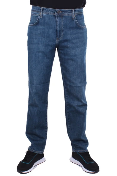 Twister Vegas 132-310 Mavi Yüksek Bel Rahat Paça Erkek Jeans Pantolon - 2