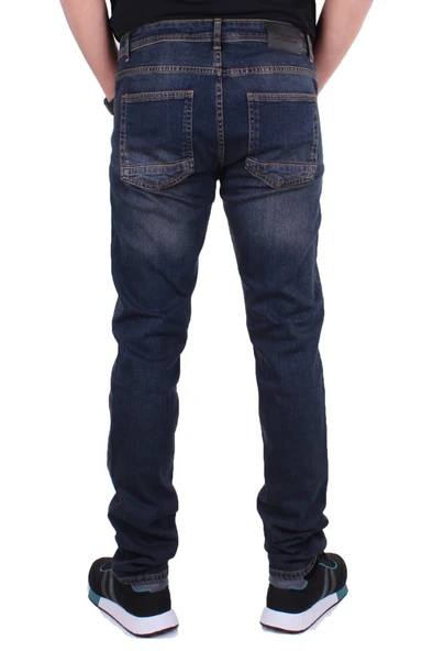 Twister Panama 758-01 Lacivert Düşük Bel Dar Paça Erkek Jeans Pantolon - 4