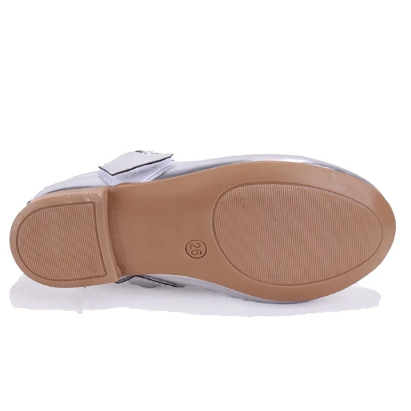 Dagoster DJA76-HY10005 Gümüş Ayna Ortopedik  Kız Çocuk Babet Ayakkabı - 4