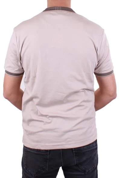 Twister 2304 Bej Günlük Kısa Kol Normal Kesim Pamuklu Polo Yaka Erkek Tişört - 4