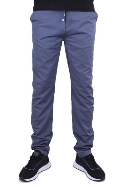 Twister Crespo 794 Koyu Mavi Normal Bel Dar Paça Erkek Kanvas Pantolon - 2