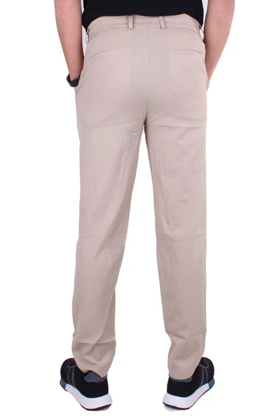 Dagoster DMG23-619712 Bej Normal Bel Düz Paça Jogger Erkek Pantolon - 4
