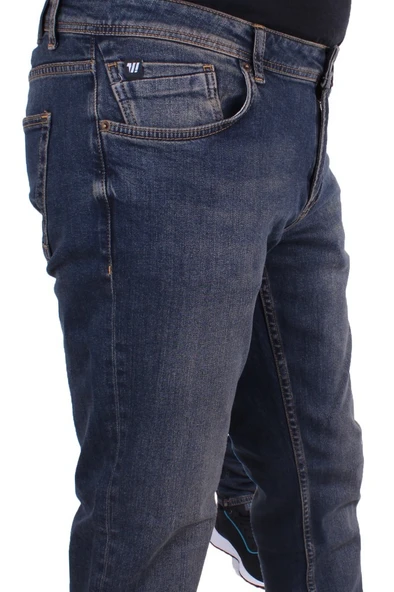 Twister Panama 758-01 Lacivert Düşük Bel Dar Paça Erkek Jeans Pantolon - 3
