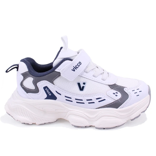 Vicco Tag 346F25Y225 Beyaz Ortopedik Günlük Erkek Çocuk Spor Ayakkabı - Resim 2