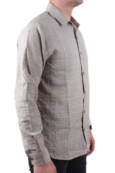 Dagoster DMG23-129627 Haki Günlük Normal Kalıp Uzun Kol Erkek Gömlek