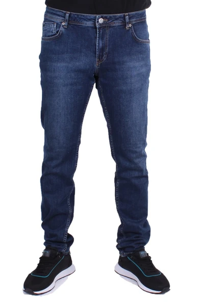 Twister Panama 758-02 Mavi Düşük Bel Dar Paça Erkek Jeans Pantolon - 2