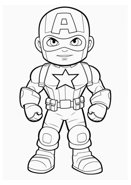 Süper Kahramanlar Boyama Kitabı (40 Kahraman Boyama) - 5