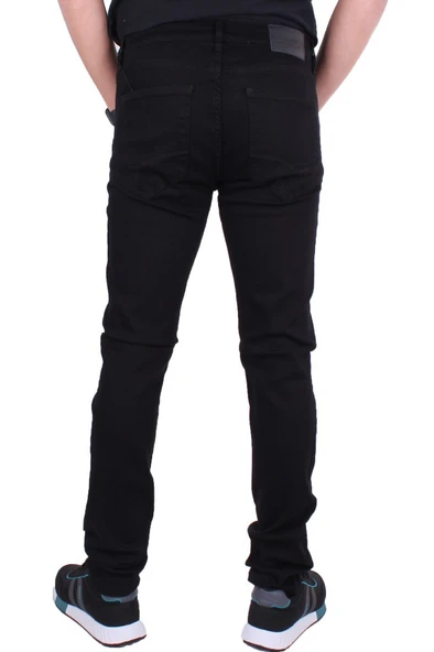 Twister Panama 731-01 Siyah Düşük Bel Dar Paça Erkek Jeans Pantolon - 4