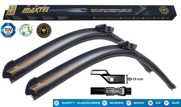 MUZ SILGI FIAT 500X OPEL MOKKAHYUNDAI ix20 26''+14'' 650mm+340mm 3397007583