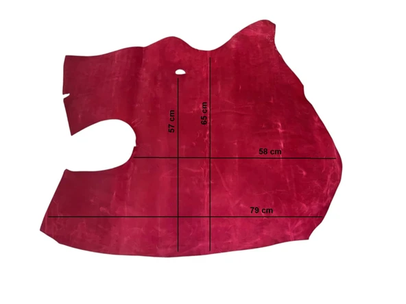 Vişne Çürüğü Efekt Parça Grazy Deri 08-1 mm Arası - 3