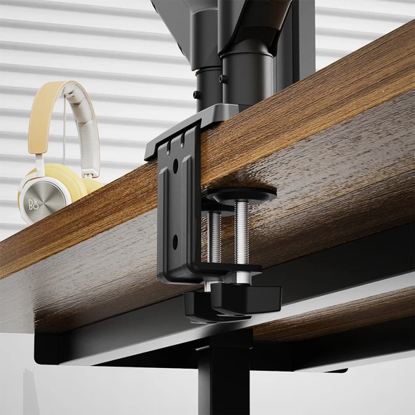 POWERMASTER PM-252D 13-32'' AMORTİSÖRLÜ STAND ÇİFT KOL LCD-LED MONİTÖR TUTUCU STAND ASKI APARATI - 7