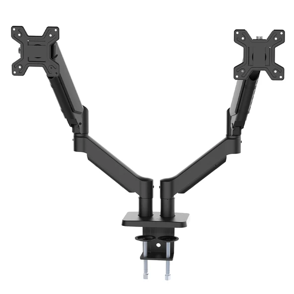 POWERMASTER PM-252D 13-32'' AMORTİSÖRLÜ STAND ÇİFT KOL LCD-LED MONİTÖR TUTUCU STAND ASKI APARATI - 3