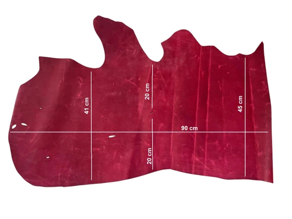 Vişne Çürüğü Efekt Parça Grazy Deri 08-1 mm Arası - 3