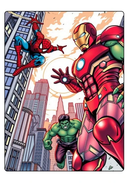 Süper Kahramanlar Boyama Kitap Seti (2 Kitap 72 Kahraman) - 2