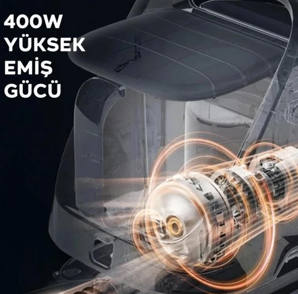 EZERE 14kPa Güçlü Koltuk Ve Halı Yıkama Temizleme Makinesi 2000mMl Su Hazneli 400W - 4