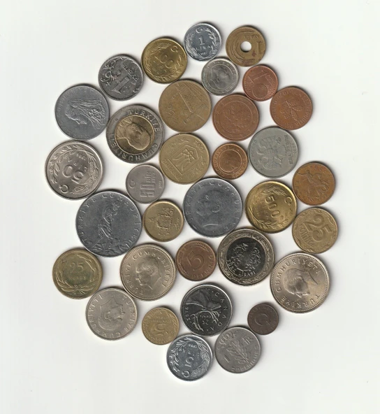 Escoines 39963674976c7f2db3 Yerli/Yabancı Karışık KoleksiyonBaşlangıç seti 33Adet farklı Madeni Para - 5