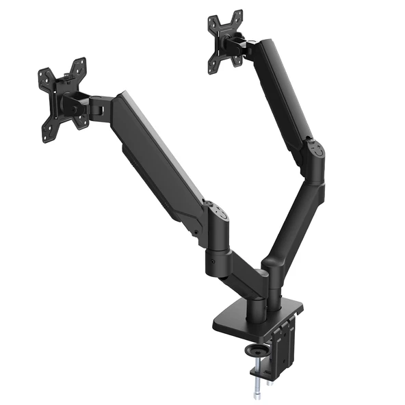 POWERMASTER PM-252D 13-32'' AMORTİSÖRLÜ STAND ÇİFT KOL LCD-LED MONİTÖR TUTUCU STAND ASKI APARATI - 2