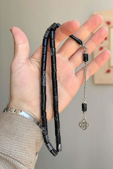 Kesme Tane Koyu Tonda Toz Kehribar Tesbih