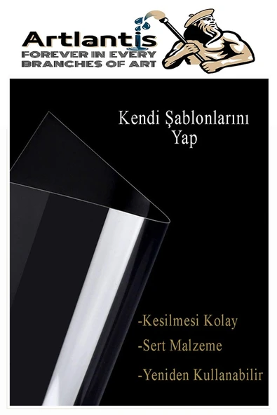 A3 Asetat Kağıdı 25 Adet Pvc ve Asetat Kalemi S Siyah Mavi Kırmızı 1 Paket Fotokopi Asetatı Şeffaf Transparan 100 Mikron - 2